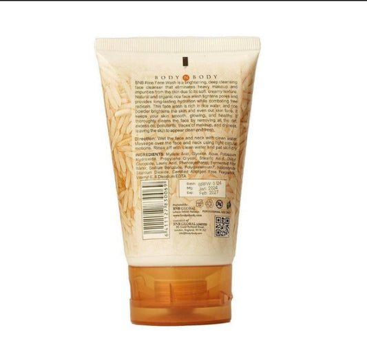 Rice Glow Deep Cleansing Face Wash — Brightening Rice Extract Face Wash for Glass Skin & Glowing Complexion