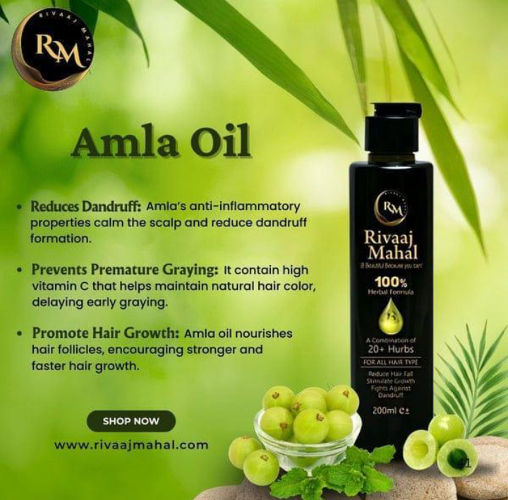 Rivaaj Mahal Herbal Hair Growth Oil — Patlay Balon Ke Liye Qudrati Herbal Formula | 100% Natural