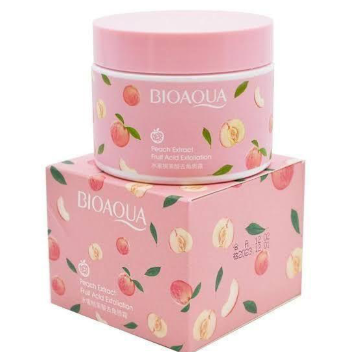 Pink Peach Extract Exfoliating Gel — Gentle Peach Scrub Gel for Glowing Bright Smooth Skin