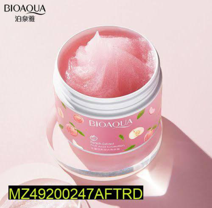 Pink Peach Extract Exfoliating Gel — Gentle Peach Scrub Gel for Glowing Bright Smooth Skin