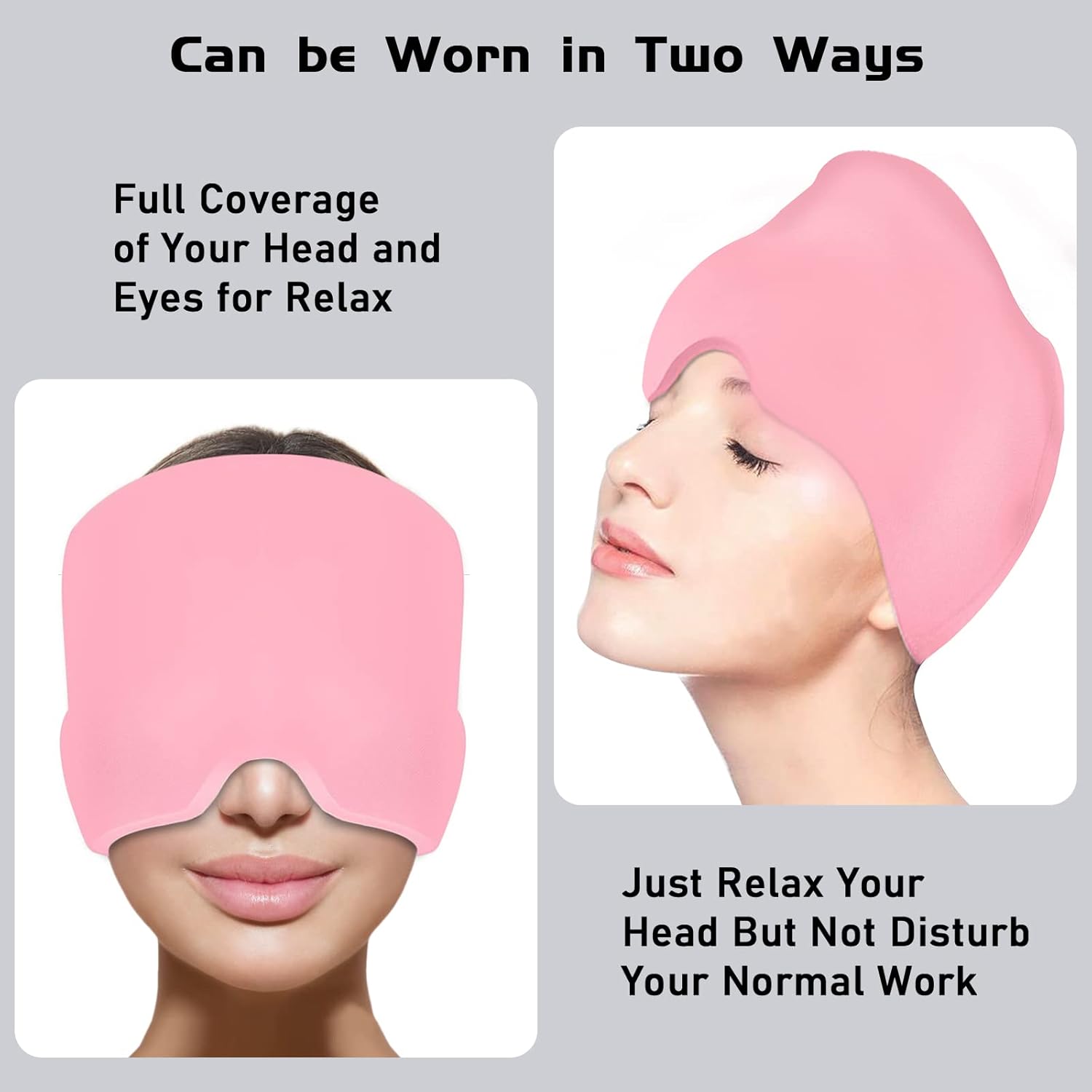 Migraine relief ice gel cap product banner — KLIXORA