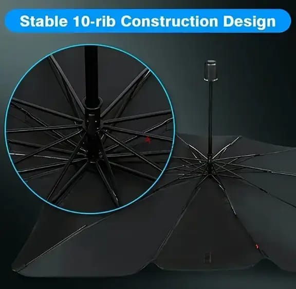Car Windshield Sun Shade Umbrella — Foldable UV Reflector 99% UV Block Heat Insulation Cover for All Cars SUV Sedan