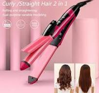 Nova NH-2009 hair straightener curler ceramic — side view
