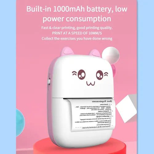 Mini Bluetooth thermal printer inkless wireless — product details
